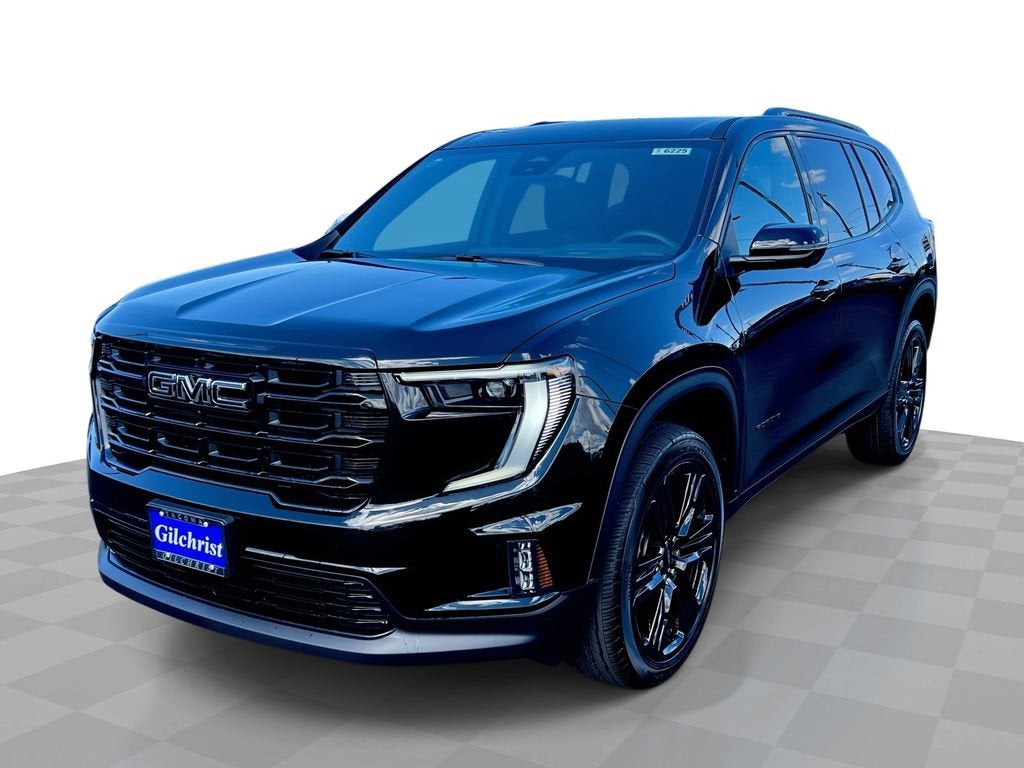 2026 GMC Acadia Elevation in Ebony Twilight Metallic — front three-quarter view