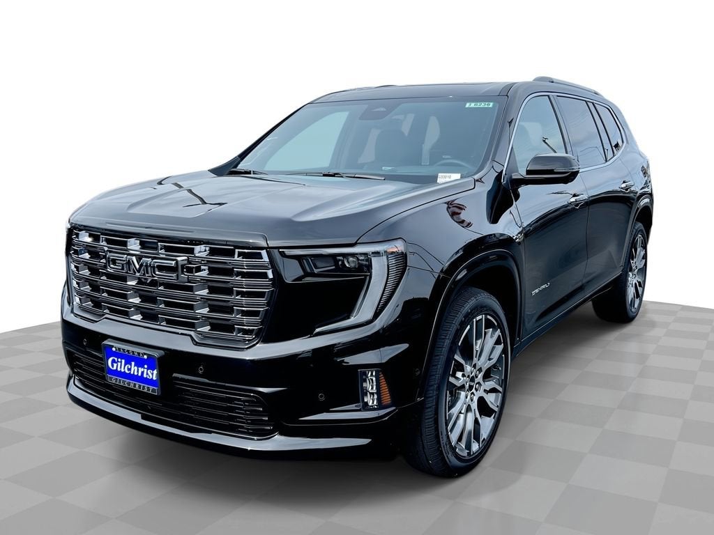 2026 GMC Acadia Denali Ultimate in Ebony Twilight Metallic — front three-quarter view
