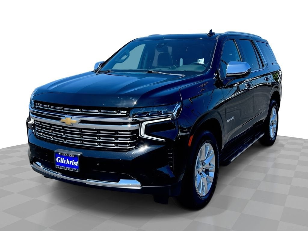 2022 Chevrolet Tahoe Premier in Black — front three-quarter view