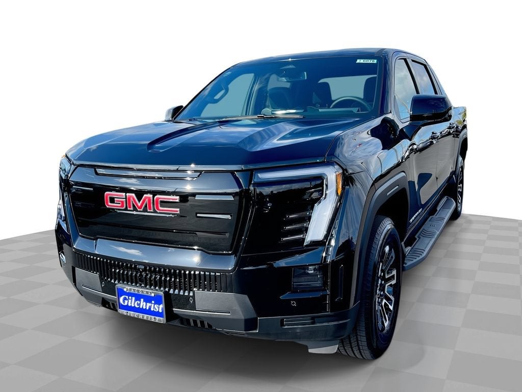 2026 GMC Sierra EV Elevation Extended Range in Onyx Black — front three-quarter view