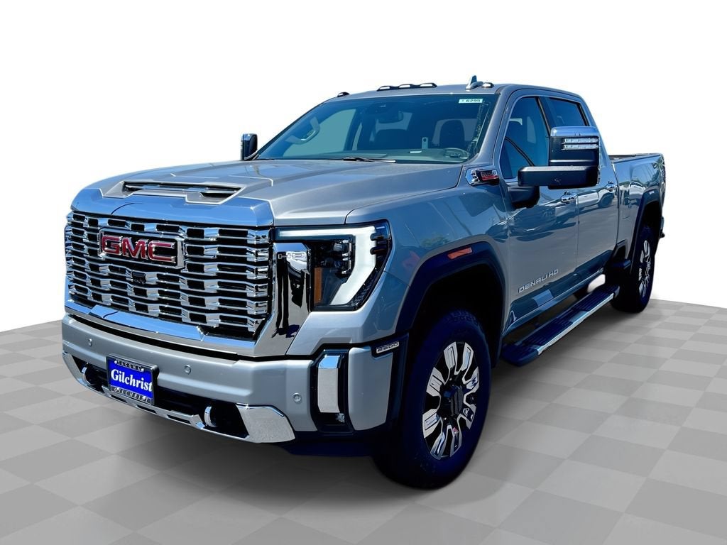 2026 GMC Sierra 2500 HD Denali in Sterling Metallic — front three-quarter view