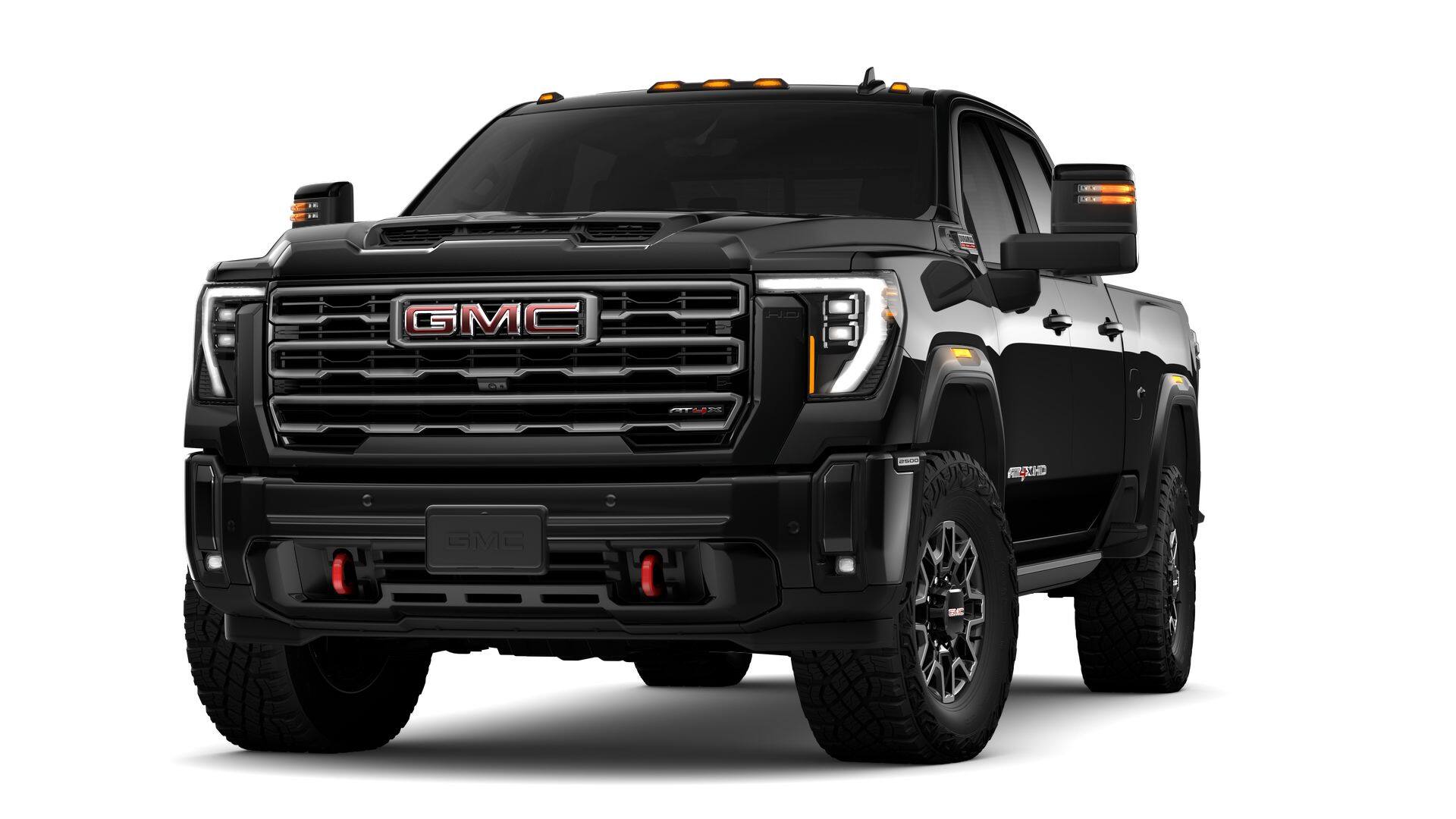 2026 GMC Sierra 2500 HD AT4X in Onyx Black — front three-quarter view