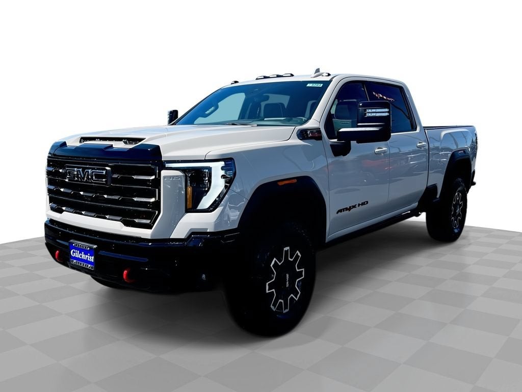 2026 GMC Sierra 2500 HD AT4X in Coastal Dune — front three-quarter view