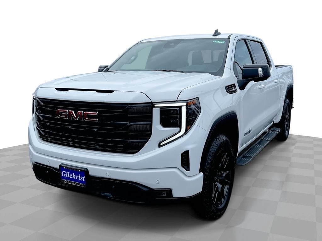 2026 GMC Sierra 1500 Elevation in Summit White — front three-quarter view