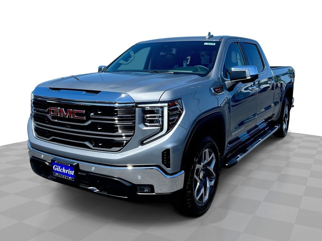 2026 GMC Sierra 1500 SLT in Sterling Metallic — front three-quarter view