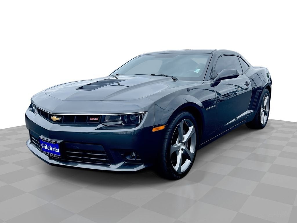 2014 Chevrolet Camaro SS in Ashen Gray Metallic — front three-quarter view