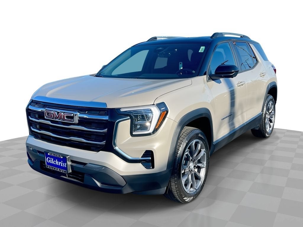 2026 GMC Terrain Elevation in Riverstone Metallic — front three-quarter view