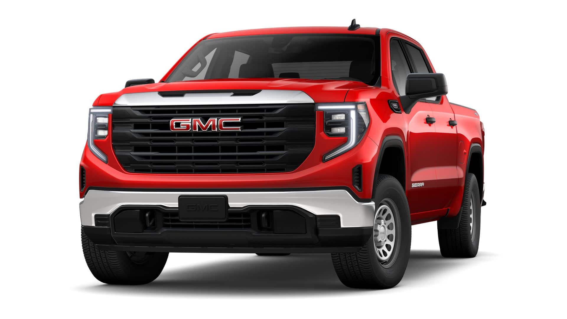 2026 GMC Sierra 1500 Pro in Cardinal Red — front three-quarter view