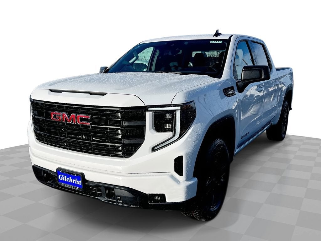 2026 GMC Sierra 1500 Elevation in Summit White — front three-quarter view