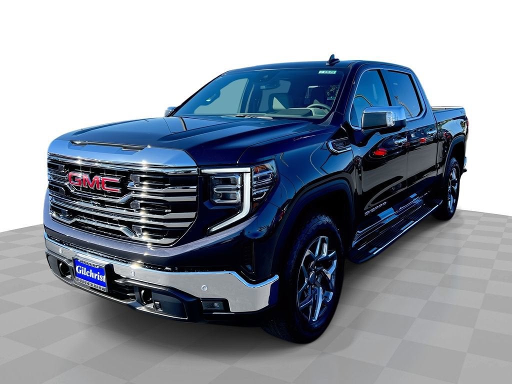 2026 GMC Sierra 1500 SLT in Titanium Rush Metallic — front three-quarter view