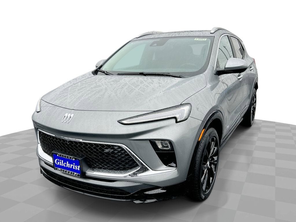2026 Buick Encore GX Sport Touring in Moonstone Gray Metallic — front three-quarter view